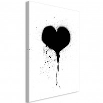 Canvas-taulu Artgeist Destroyed Heart, 1-osainen, pystysuuntainen, eri kokoja