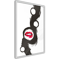 Juliste Artgeist Bitten Lips, kehyksillä, eri kokoja
