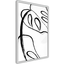 Juliste Artgeist White Monstera, kehyksillä, eri kokoja