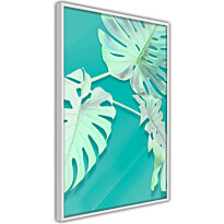 Juliste Artgeist Mint Monstera, kehyksillä, eri kokoja