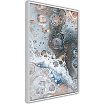 Juliste Artgeist Blue Sienna Marble, kehyksillä, eri kokoja