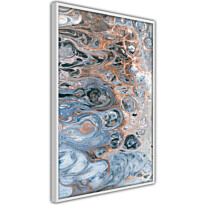 Juliste Artgeist Sienna Blue Marble, kehyksillä, eri kokoja