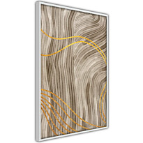 Juliste Artgeist Golden Waves, kehyksillä, eri kokoja