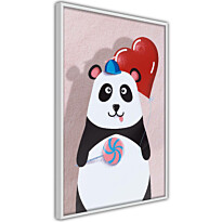 Juliste Artgeist Panda with a Balloon, kehyksillä, eri kokoja