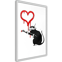 Juliste Artgeist Love Rat, kehyksillä, eri kokoja