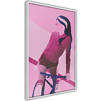 Juliste Artgeist Woman on Bicycle, kehyksillä, eri kokoja