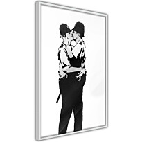Juliste Artgeist Kissing Coppers, kehyksillä, eri kokoja