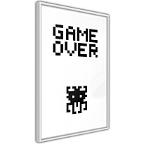 Juliste Artgeist Game Over, kehyksillä, eri kokoja