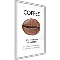 Juliste Artgeist Coffee - Best Niece Ever, kehyksillä, eri kokoja