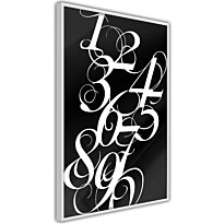 Juliste Artgeist Calligraphy of Numbers, kehyksillä, eri kokoja