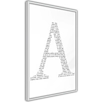 Juliste Artgeist Letter A, kehyksillä, eri kokoja