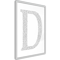 Juliste Artgeist Letter D, kehyksillä, eri kokoja