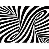 Kuvatapetti Artgeist optical art: black and white, eri kokoja