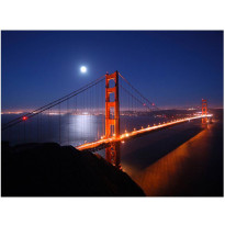 Maisematapetti Artgeist Golden Gate Bridge yöllä, eri kokoja