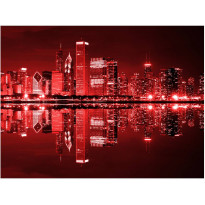 Maisematapetti Artgeist Viininvärinen Chicago, eri kokoja