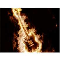 Kuvatapetti Artgeist Flaming guitar, eri kokoja