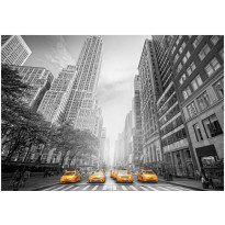 Maisematapetti Artgeist New York - yellow taxis, eri kokoja
