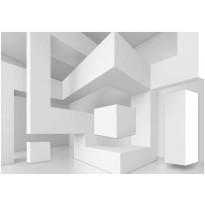 Kuvatapetti Artgeist White geometry, eri kokoja