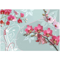 Kuvatapetti Artgeist Pink orchids - variation II, eri kokoja