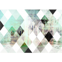 Kuvatapetti Artgeist Rhombic Chessboard Green, eri kokoja