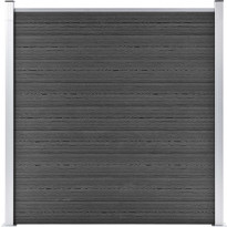 Aitapaneeli WPC 180x186 cm musta