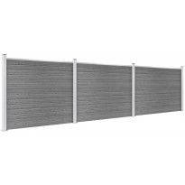 Aitapaneelisarja WPC 526x146 cm harmaa
