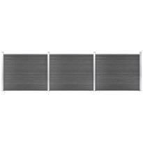 Aitapaneelisarja WPC 526x146 cm musta