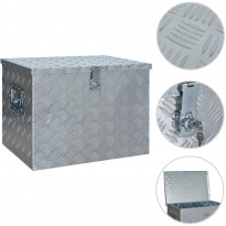Alumiinilaatikko 610x430x455mm hopea