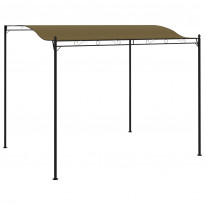Aurinkokatos 3x2,5 m ruskeanharmaa 180 g/m²