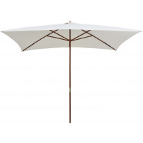 Aurinkovarjo 200x300 cm puutanko kermanvalkoinen