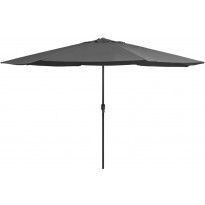 Aurinkovarjo metallirunko 400 cm antrasiitti
