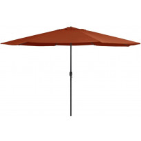Aurinkovarjo metallirunko 400 cm terrakotta