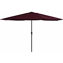 Aurinkovarjo metallirunko 400 cm viininpunainen