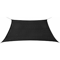 Aurinkovarjo purje hdpe neliö 3.6x3.6 m antrasiitti