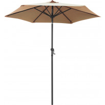 Aurinkovarjo ruskeanharmaa 200x211 cm alumiini