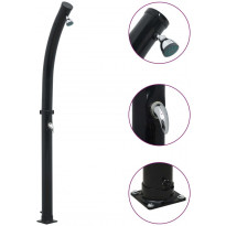 Aurinkovoimasuihku 214 cm 20 l musta