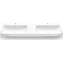 Kaksoispesuallas Bathco Bari, 1200x400mm, valkoinen