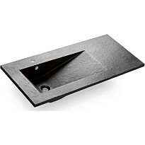 Pesuallas Bathco Tecno Pizarra, 1000x450mm, musta