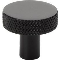 Nuppivedin Beslag Design Flat, Ø26x24mm, musta