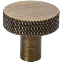 Nuppivedin Beslag Design Flat, Ø26x24mm, antiikkipronssi