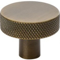 Nuppivedin Beslag Design Flat, Ø32x24mm, antiikkipronssi