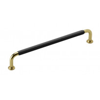 Lankavedin Beslag Design 1353, 207x7x34mm, messinki/musta nahkapidike