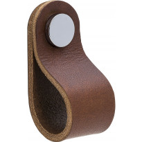Vedin Beslag Design Loop Round, nahka, ruskea/kromi