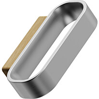 Lankavedin Beslag Design Race, 64x35x13mm, cc32mm, tammi/ruostumaton teräs
