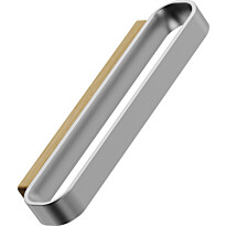 Lankavedin Beslag Design Race, 128x35x13mm, cc96mm, tammi/ruostumaton teräs