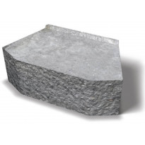 Muurikivi Benders Megastone 150 pyöreäksi lohkottu, grafiitti