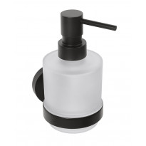 Saippua-annostelija Bemeta Dark, 200 ml, lasi/musta