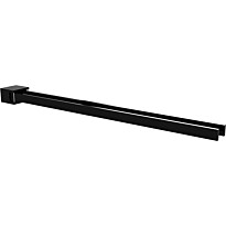 Kaksoispyyhetanko Bemeta Nero, 445 mm, kääntyvä, musta