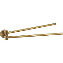 Kaksoispyyhetanko Bemeta Sablo, 420 mm, kääntyvä, kulta