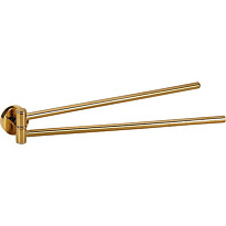 Kaksoispyyhetanko Bemeta Brilo, 420 mm, kääntyvä, kulta